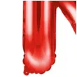 balon foliowy litera n czerwony partydeco 14 ltr