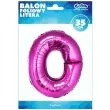 balon foliowy litera o 14 godan rozowy