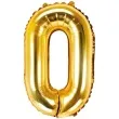 balon foliowy litera o 14 partydeco zloty