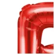 balon foliowy litera p czerwony partydeco 14 ltr