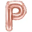 balon foliowy litera p rozowe zloto partydeco 14 ltr