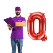 balon foliowy litera q czerwony partydeco 14 ltr