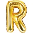 balon foliowy litera r 14 partydeco zloty