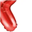 balon foliowy litera r czerwony partydeco 14 ltr