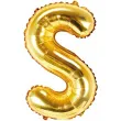 balon foliowy litera s 14 partydeco zloty
