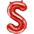 balon foliowy litera s czerwony partydeco 14 ltr