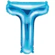 balon foliowy litera t 14 partydeco niebieski