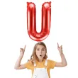 balon foliowy litera u czerwony partydeco 14 ltr