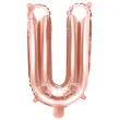 balon foliowy litera u rozowe zloto partydeco 14 ltr