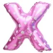 balon foliowy litera x 16 oem rozowy