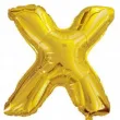 balon foliowy litera x 16 oem zloty
