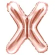 balon foliowy litera x rozowe zloto partydeco 14 ltr