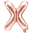 balon foliowy litera x rozowe zloto partydeco 14 ltr