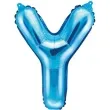 balon foliowy litera y 14 partydeco niebieski