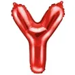 balon foliowy litera y czerwony partydeco 14 ltr