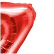 balon foliowy litera z czerwony partydeco 14 ltr