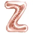 balon foliowy litera z rozowe zloto partydeco 14 ltr