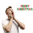 balon foliowy litery merry christmas czerwono zielony partypal 18 ltr