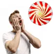 balon foliowy lizak czerwono bialy partydeco 14 rnd