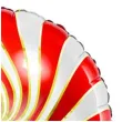 balon foliowy lizak czerwono bialy partydeco 14 rnd