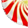 balon foliowy lizak czerwono bialy partydeco 14 rnd