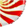 balon foliowy lizak czerwono bialy partydeco 14 rnd