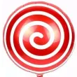 balon foliowy lizak spiralka czerwony oem 18 rnd