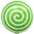 balon foliowy lizak spiralka zielone jabluszko oem 18 rnd