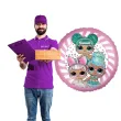balon foliowy lol glitterati rozowy procos 18 rnd