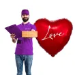 balon foliowy love czerwony 18 hrt
