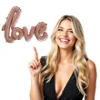balon foliowy love rozowe zloto funny fashion 40 shp