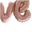 balon foliowy love rozowe zloto funny fashion 40 shp