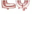 balon foliowy love rozowe zloto partydeco 14 ltr