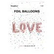 balon foliowy love rozowe zloto partydeco 14 ltr