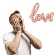 balon foliowy love rozowe zloto partypal 38 shp