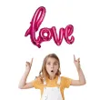 balon foliowy love rozowy jix 22 shp