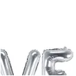 balon foliowy love srebrny partydeco zestaw