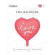 balon foliowy love you czerwony partydeco 18 hrt