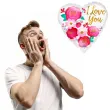 balon foliowy love you flowers amscan 18 hrt