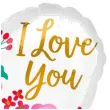 balon foliowy love you flowers amscan 18 hrt