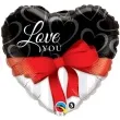 balon foliowy love you red ribbon qualatex 18 hrt