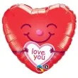 balon foliowy love you smiley heart qualatex 18 hrt