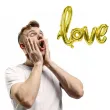 balon foliowy love zloty jix 27 shp