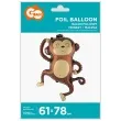 balon foliowy malpka safari brazowy godan 31 shp