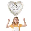 balon foliowy maz i zona serce bialo zloty premioloon 17 hrt