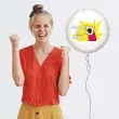 balon foliowy mem dziewczyna brawa dla ciebie bialy 18 rnd