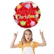 balon foliowy merry christmas choinki czerwony qualatex 18 rnd
