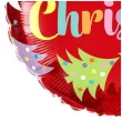 balon foliowy merry christmas choinki czerwony qualatex 18 rnd