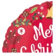 balon foliowy merry christmas leniwiec czerwony amscan 18 rnd
