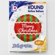 balon foliowy merry christmas lizak betallic 18 rnd